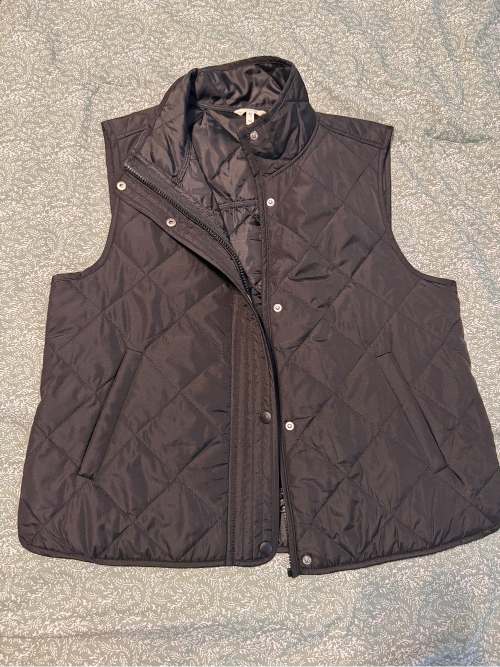 Quilted Black Women's Vest